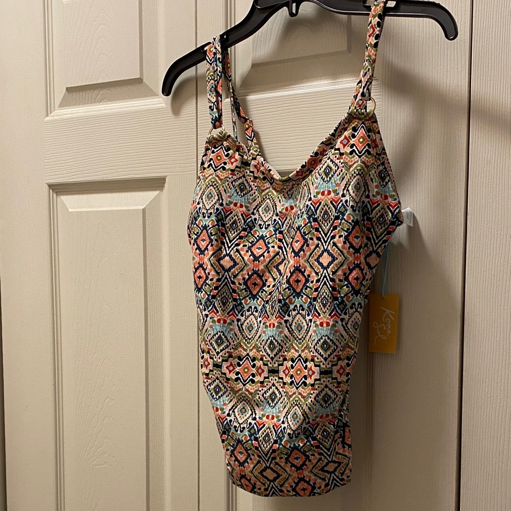 Kona Sol Colorful Patterned Swim Tank